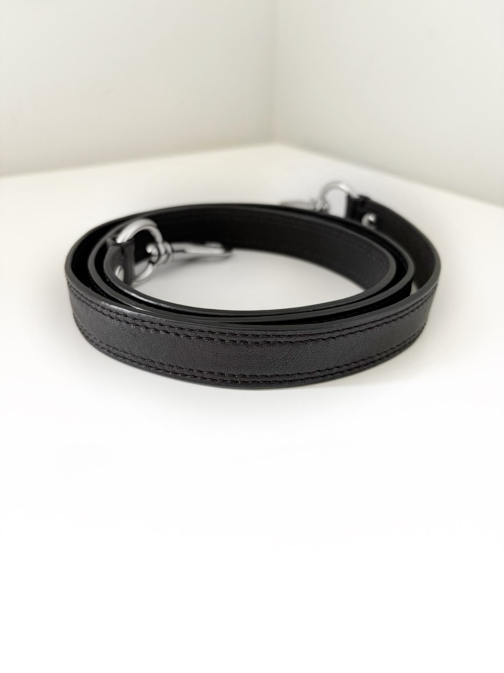 Coach Leather Vintage Bag Strap | 44 in. Long With Coach Metal Hang Tag - Picture 3 of 8
